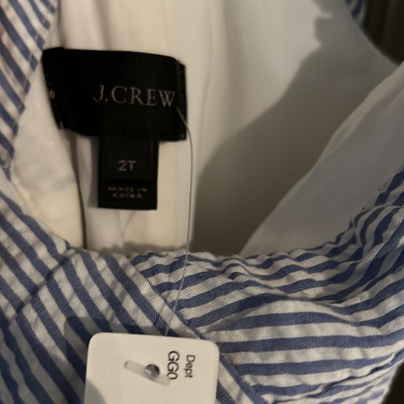 NWT Seersucker Jcrew Dress 2Tall - Picture 3 of 4